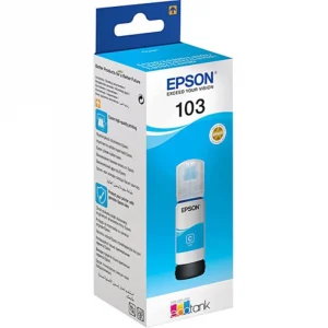 Bouteille d’encre Epson 103 Original – Bleu – C13T00S24A