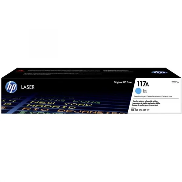 Toner Hp 117A d’origine – Cyan – W2071A