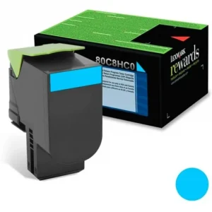 Toner Lexmark 808HC – Cyan – 80C8HC0