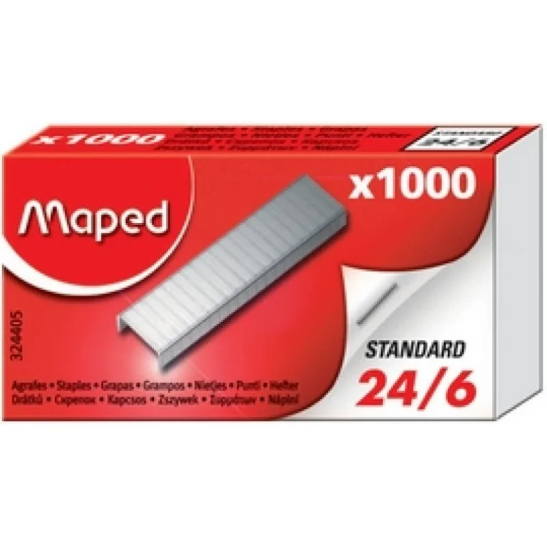 Boite de 1000 agrafes 24/6 – Agrafes pour bureau et usage quotidien