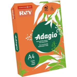 Papier A4 Couleur Intense Orange REY ADAGIO, 80 g/m²
