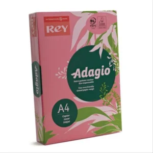 Papier A4 Couleur Intense Rose REY ADAGIO, 80 g/m²