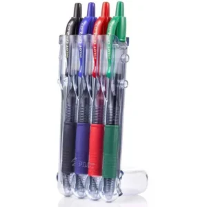 Stylo Bille Pilot G2 Pointe Moyenne 0.7, Stylo de Qualité pour Bureau et Écriture Fluide