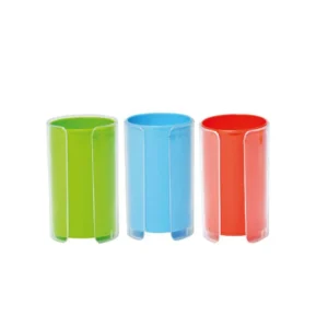 Porte Stylo en Plastique Transparent Double
