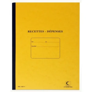 Recettes et Dépenses A4 2 Souches TAMUDA, Carnet de gestion financière