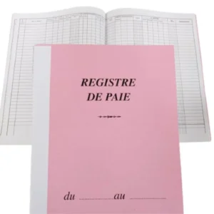 Registre de Paie, Format A4, Suivi des paies et salaires