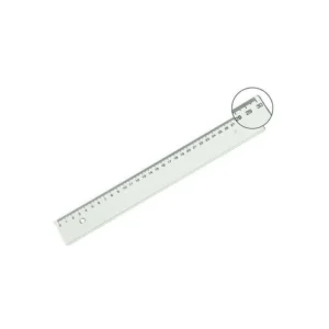 Règle plate en cristal 30CM – Règle de précision pour bureau et atelier