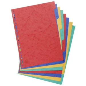 Jeux d’intercalaire Sicla de 12 cartes de Lyon 21×32 – Rangement pratique pour documents divers
