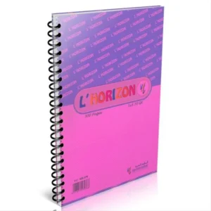 Cahier Spirale A4 – Seyès 70 g – 300 Pages – Plastifié L’HORIZON
