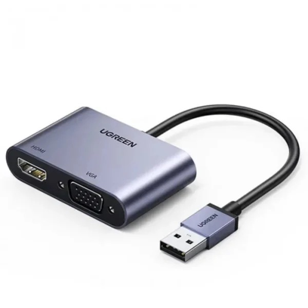 Convertisseur Ugreen USB 3.0 vers HDMI + VGA - 20518