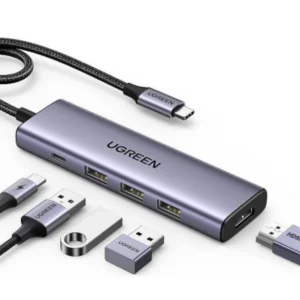 Station d’accueil UGREEN USB-C 5 en 1 – HDMI – USB -SD – Réseau (15596) - Achat en ligne au Maroc