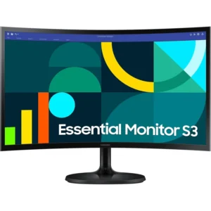 Écran Samsung 24″ incurvé Full HD 100Hz – Série D (LS24D360GAUXEN) - Achat en ligne au Maroc