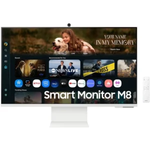 Écran Samsung 32″ 4K Smart Design LifeStyle – USB-C et caméra intégrée (LS32FM801UUXEN) - Achat en ligne au Maroc