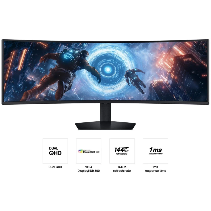 ecran-pc-samsung-49-serie-9-incurve-dqhd-144hz-smart-moniteur-gaming-ls49fg910euxen-prix-et-achat-sur-kapia-maroc-5.webp Écran PC Samsung 49″ Série 9 incurvé DQHD 144Hz Smart – Moniteur Gaming (LS49FG910EUXEN) - Achat en ligne au Maroc