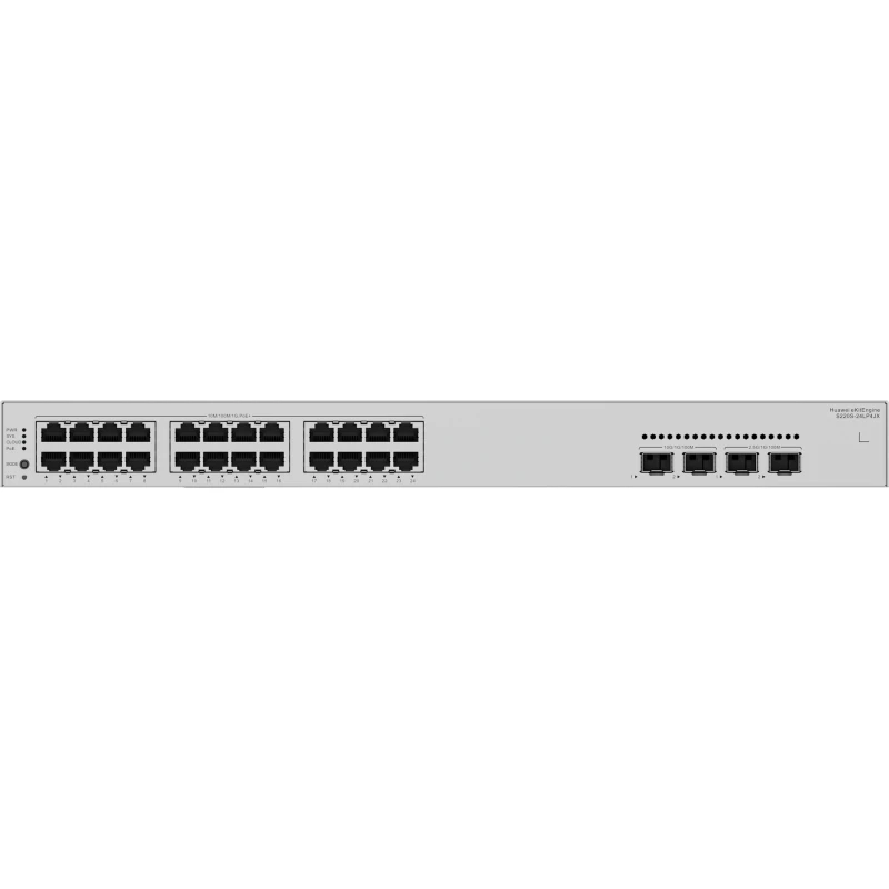 switch-huawei-s220s-24lp4jx-24-ports-poe-195w-2-ports-sfp-10g-98012519-prix-et-achat-sur-kapia-maroc-2.webp Switch Huawei S220S-24LP4JX – 24 ports PoE 195W + 2 ports SFP+ 10G (98012519) - Achat en ligne au Maroc